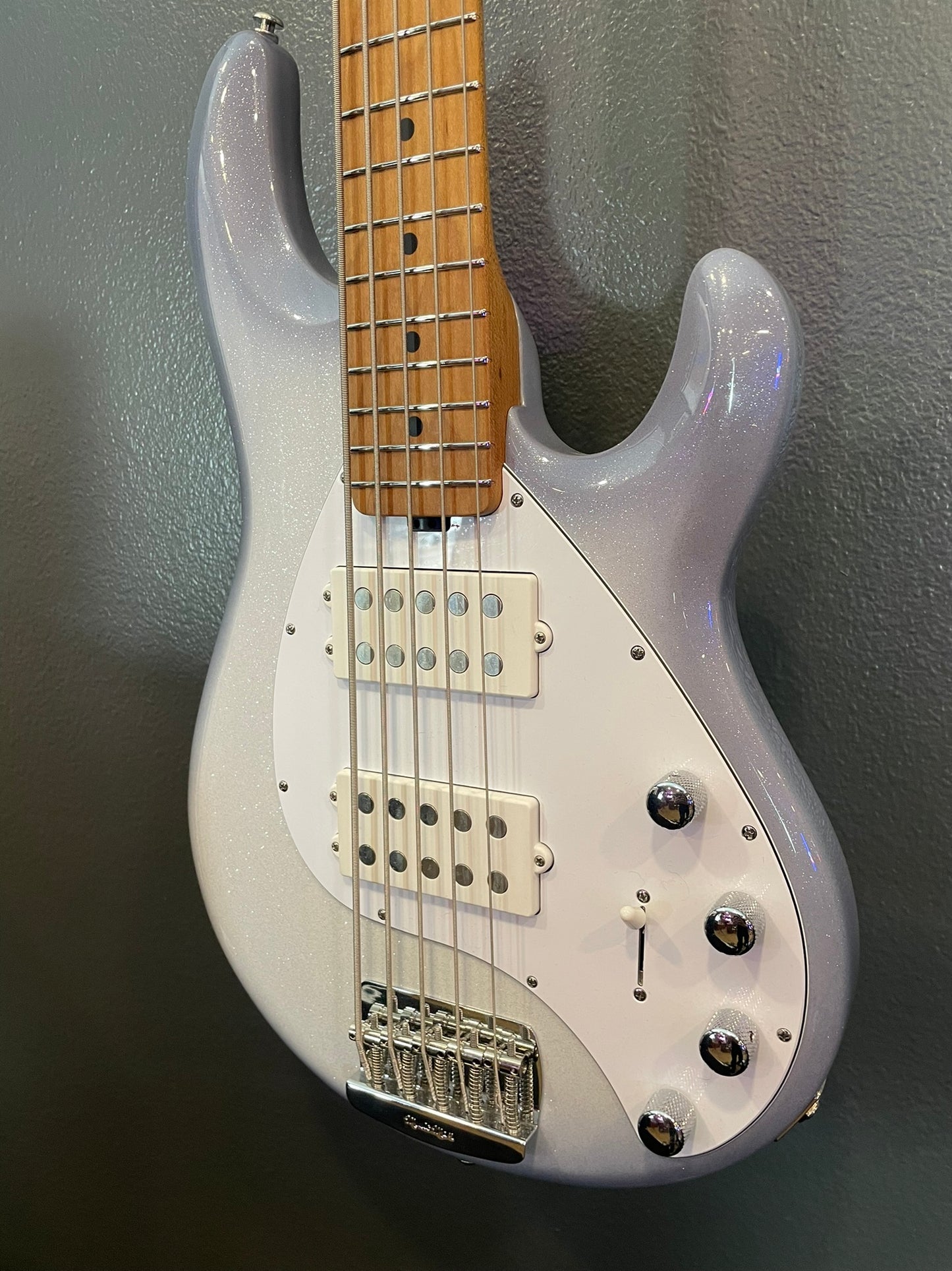 2021 Music Man Stingray Special 5 String - 2 Pickup - Ghost White