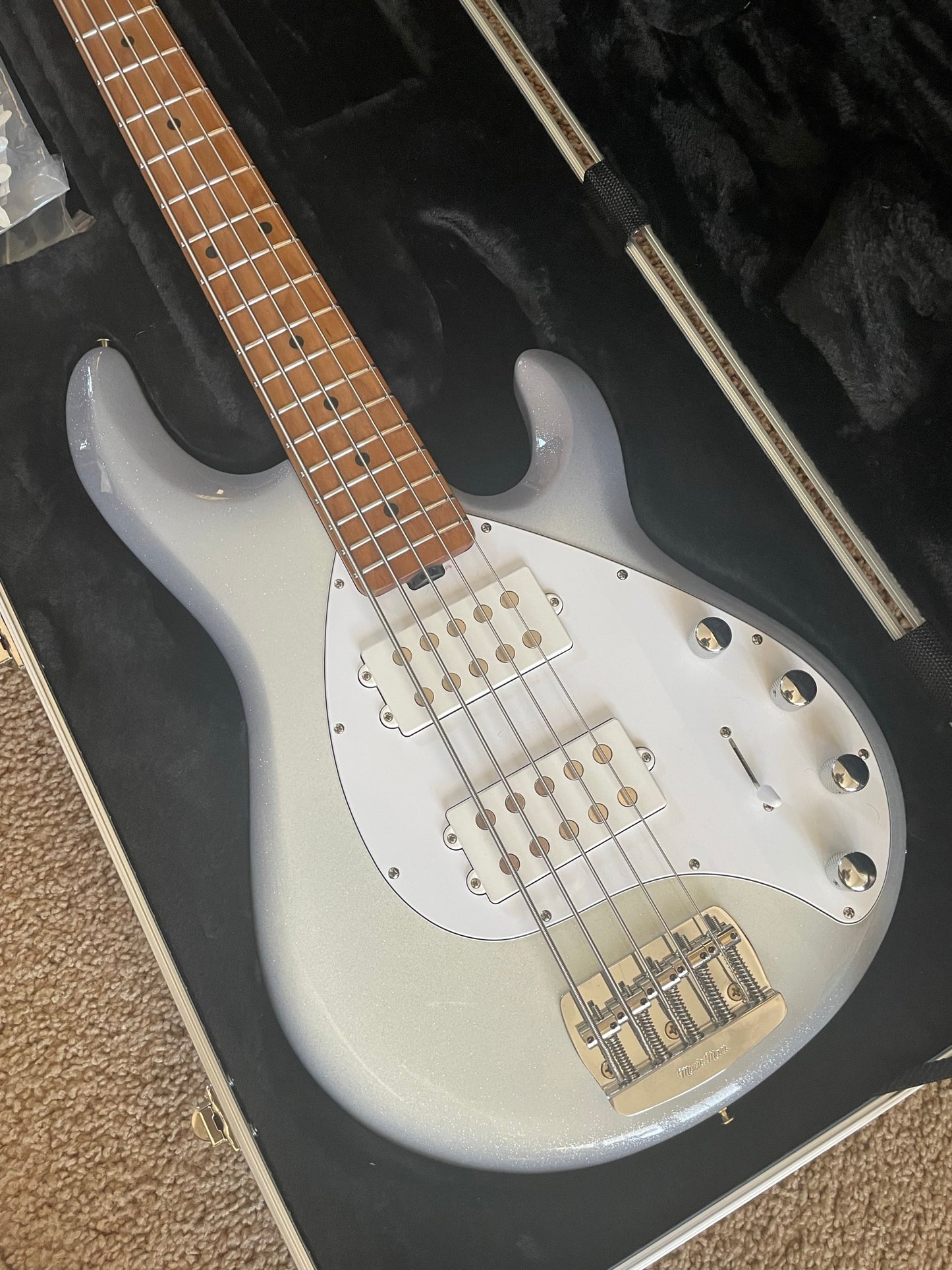 2021 Music Man Stingray Special 5 String - 2 Pickup - Ghost White