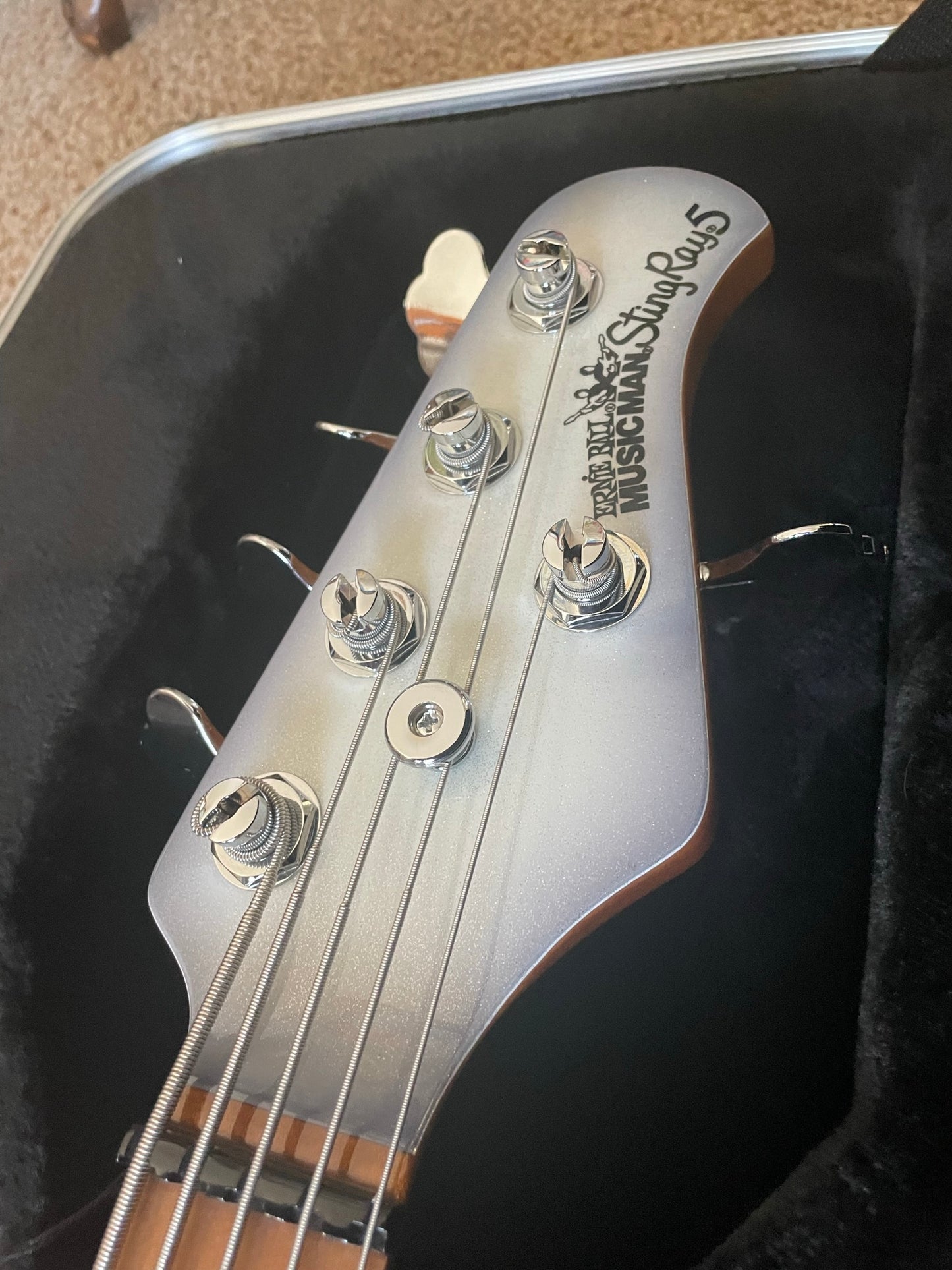 2021 Music Man Stingray Special 5 String - 2 Pickup - Ghost White